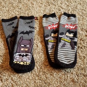 2 pair of Lego Batman Slipper socks